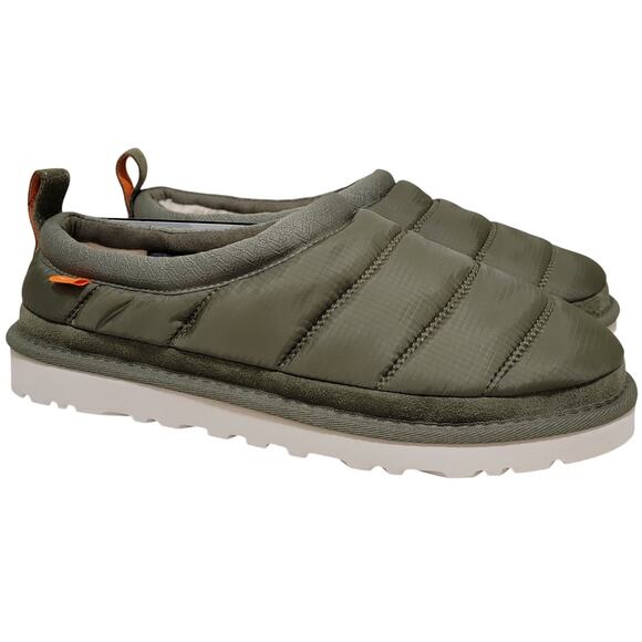 UGG Men Tasman LTA Insulated Slip On Clog Slippers Size US 8 Burnt Olive Green
